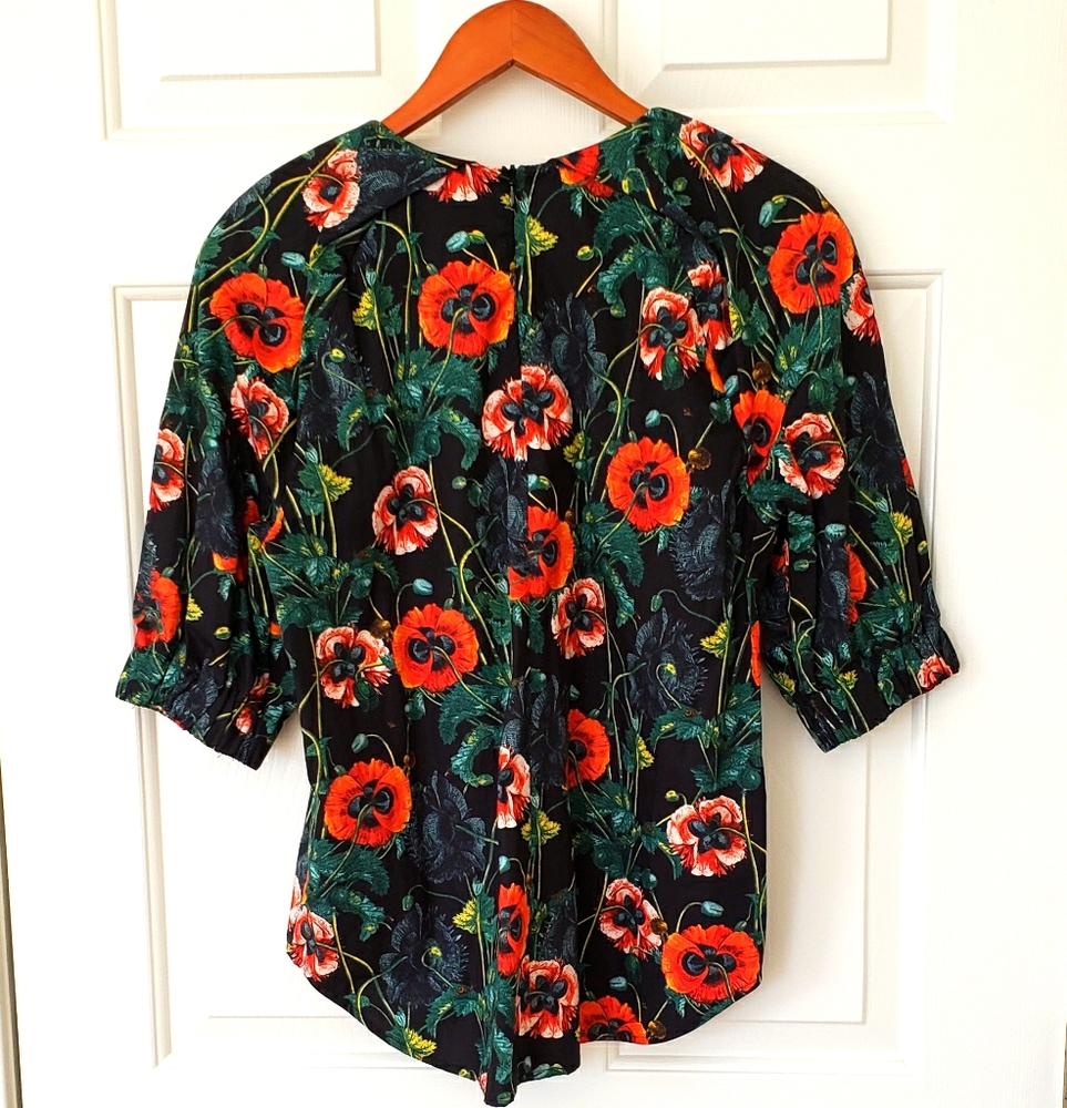 H&M Floral Print Blouse - 12 - Picture 2 of 9